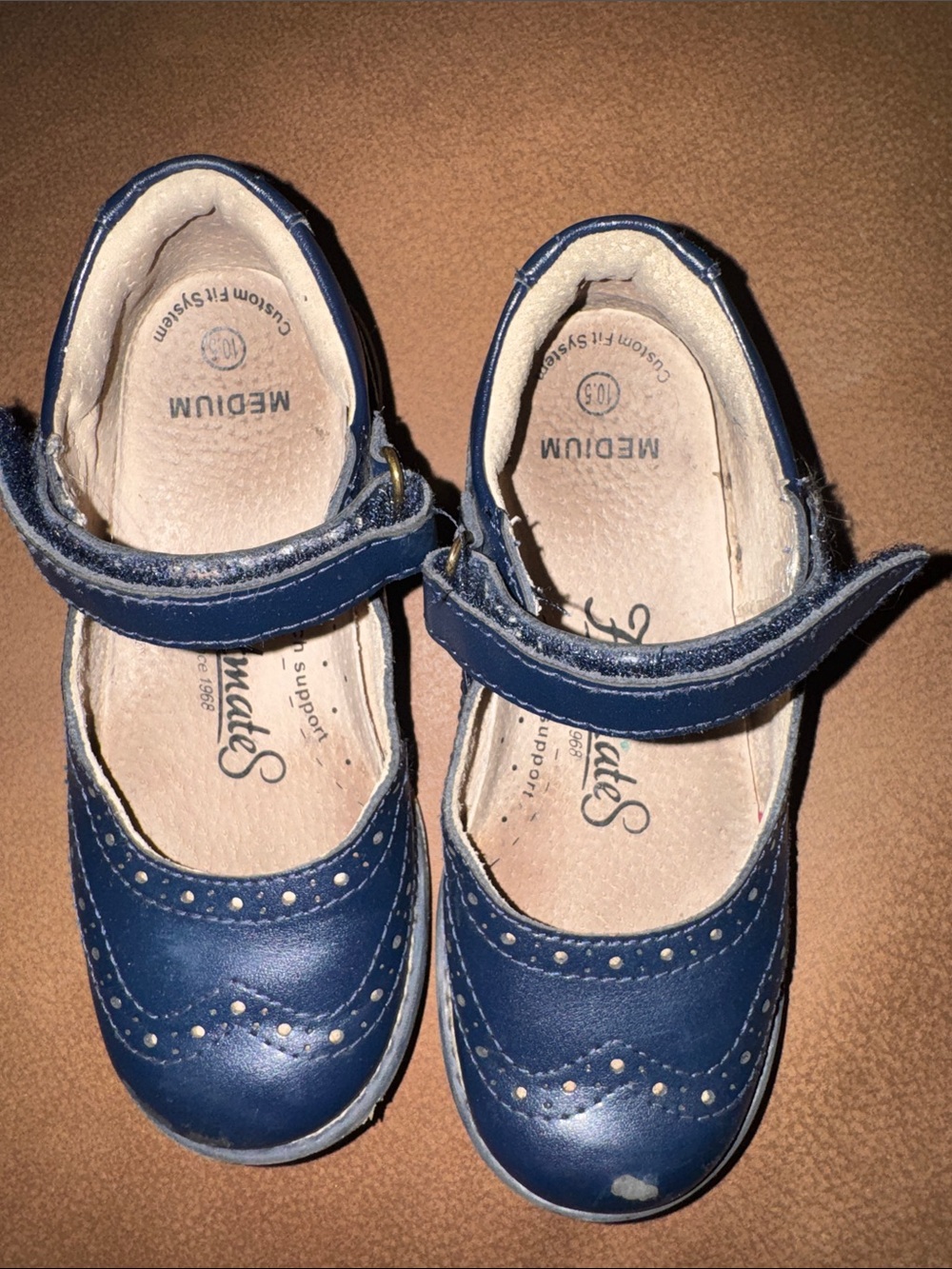 FootMates Navy Blue Girls' Mary Jane Dress Shoes